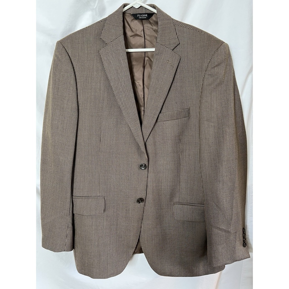 Jos A Banks Brown and Tan Suit Jacket/ Sport Coat Men's Reg 42